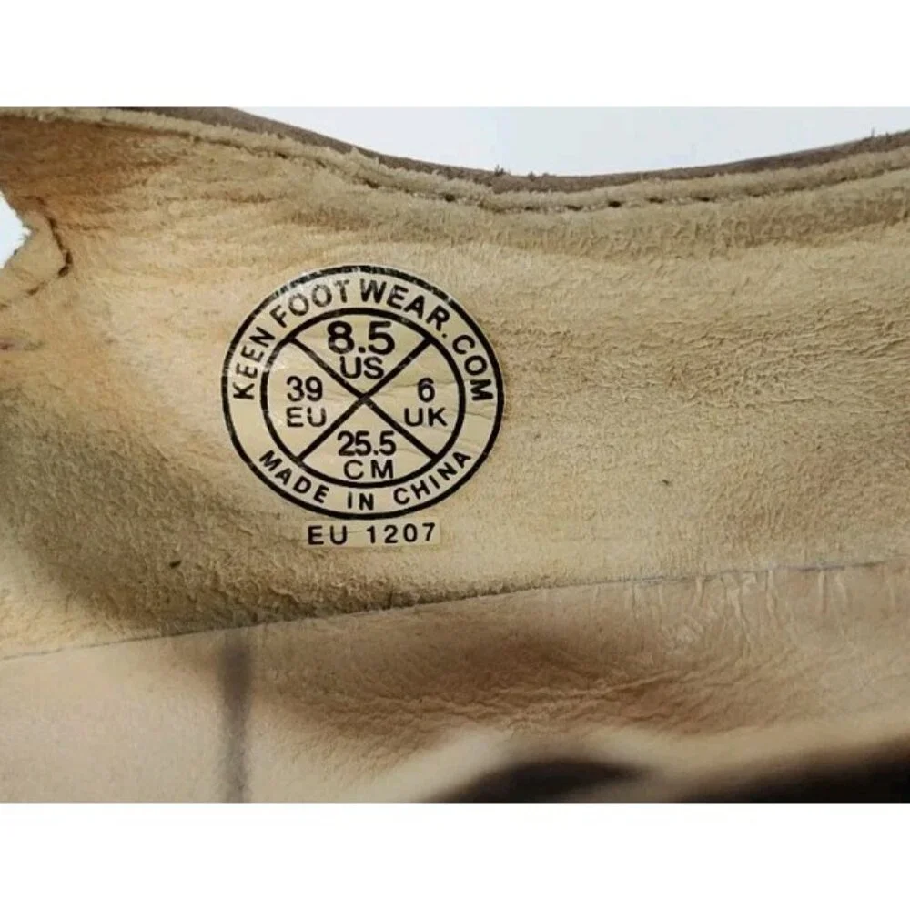 Keen Mary Jane Comfort Shoes Brown Leather Women's 8.5 Petals Flats - Picture 9 of 9